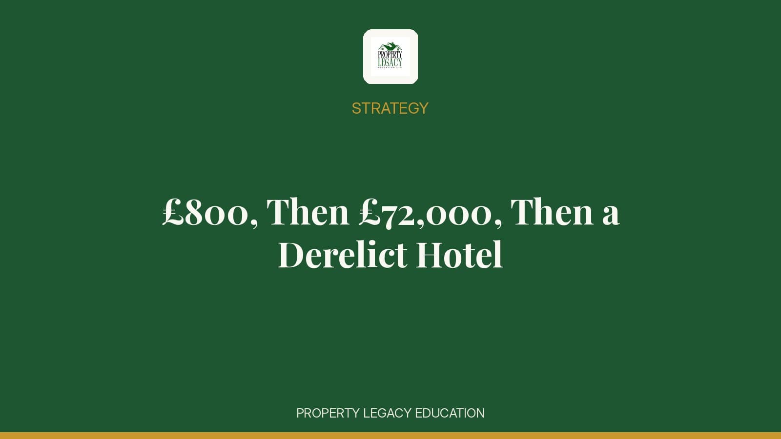A concept image representing the sequence of deals that built a property portfolio